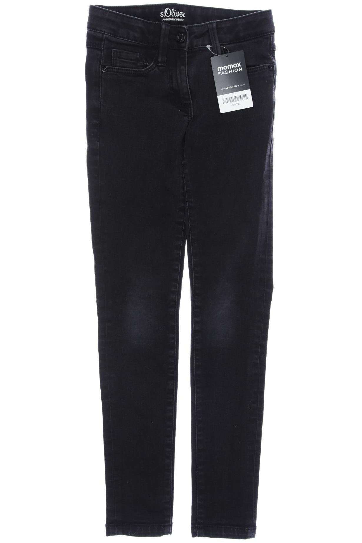 

s.Oliver Damen Jeans, schwarz, Gr. 140