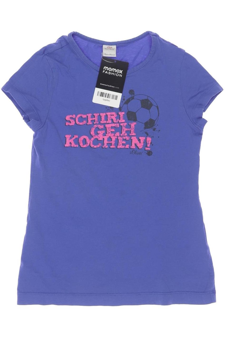 

s.Oliver Damen T-Shirt, blau, Gr. 140