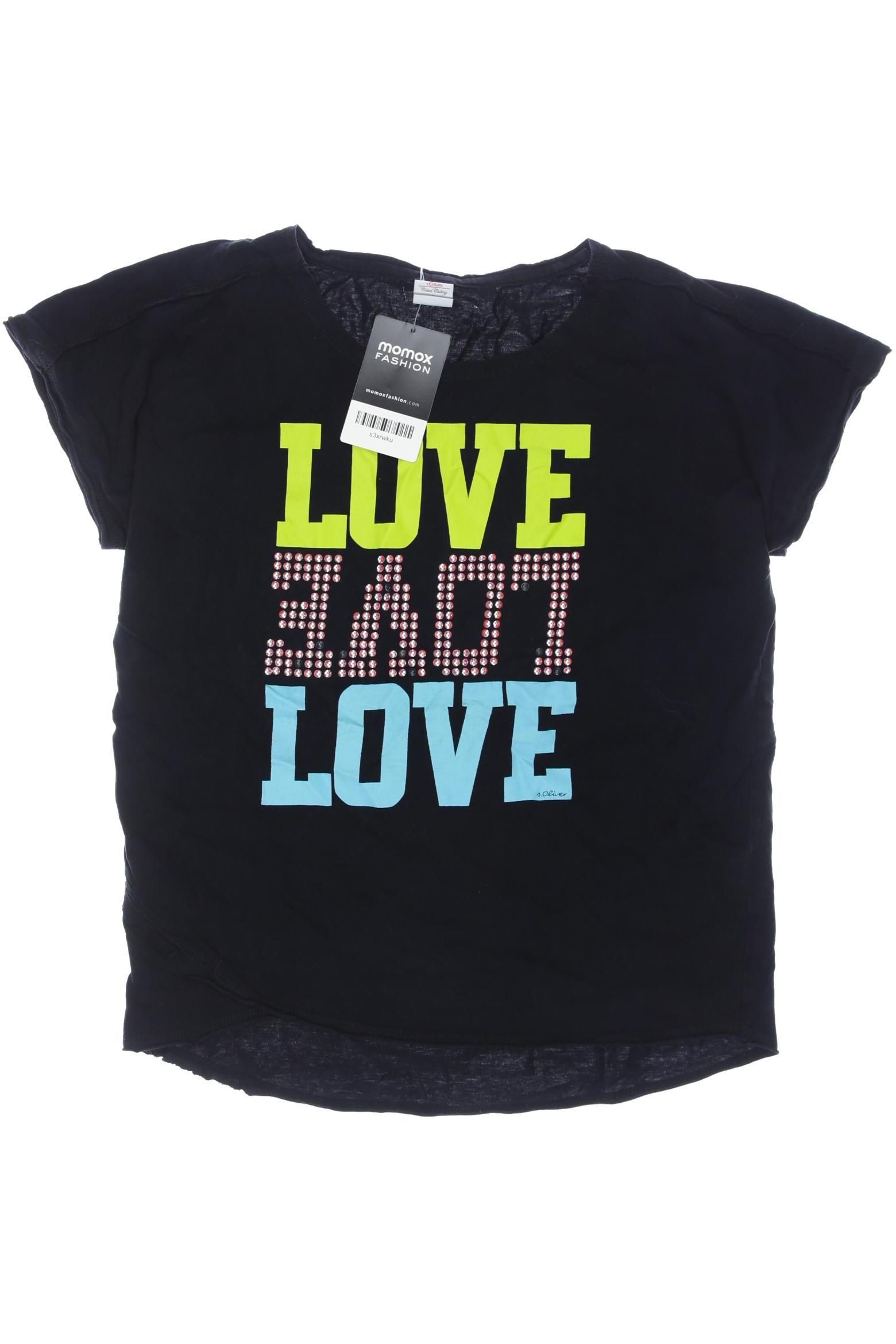 

s.Oliver Damen T-Shirt, schwarz, Gr. 152