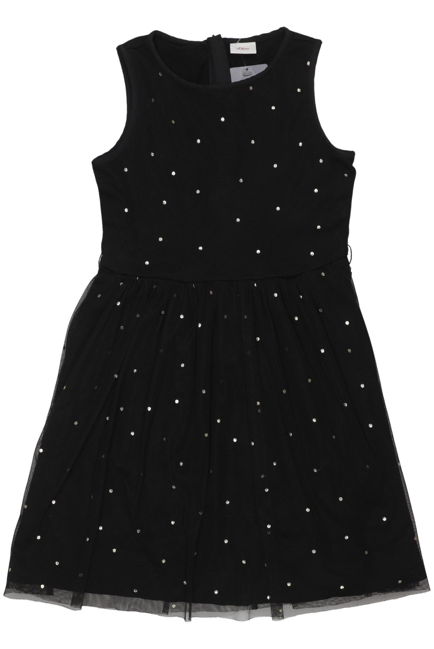 

s.Oliver Mädchen Kleid, schwarz, Gr. 128