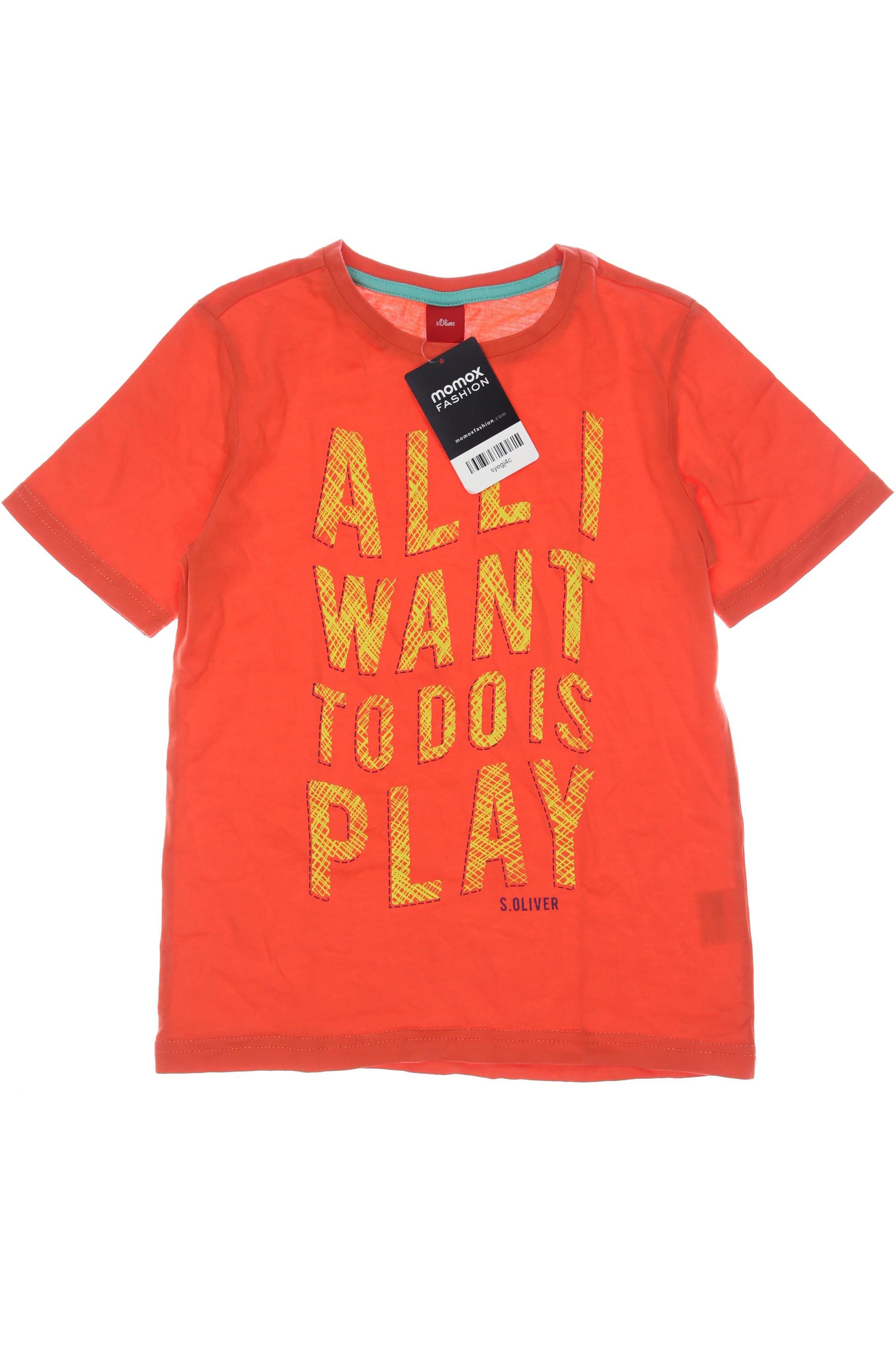 

s.Oliver Damen T-Shirt, orange, Gr. 128