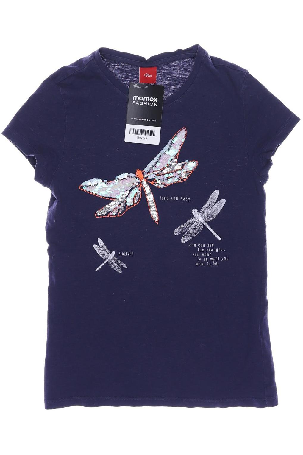 

s.Oliver Mädchen T-Shirt, marineblau