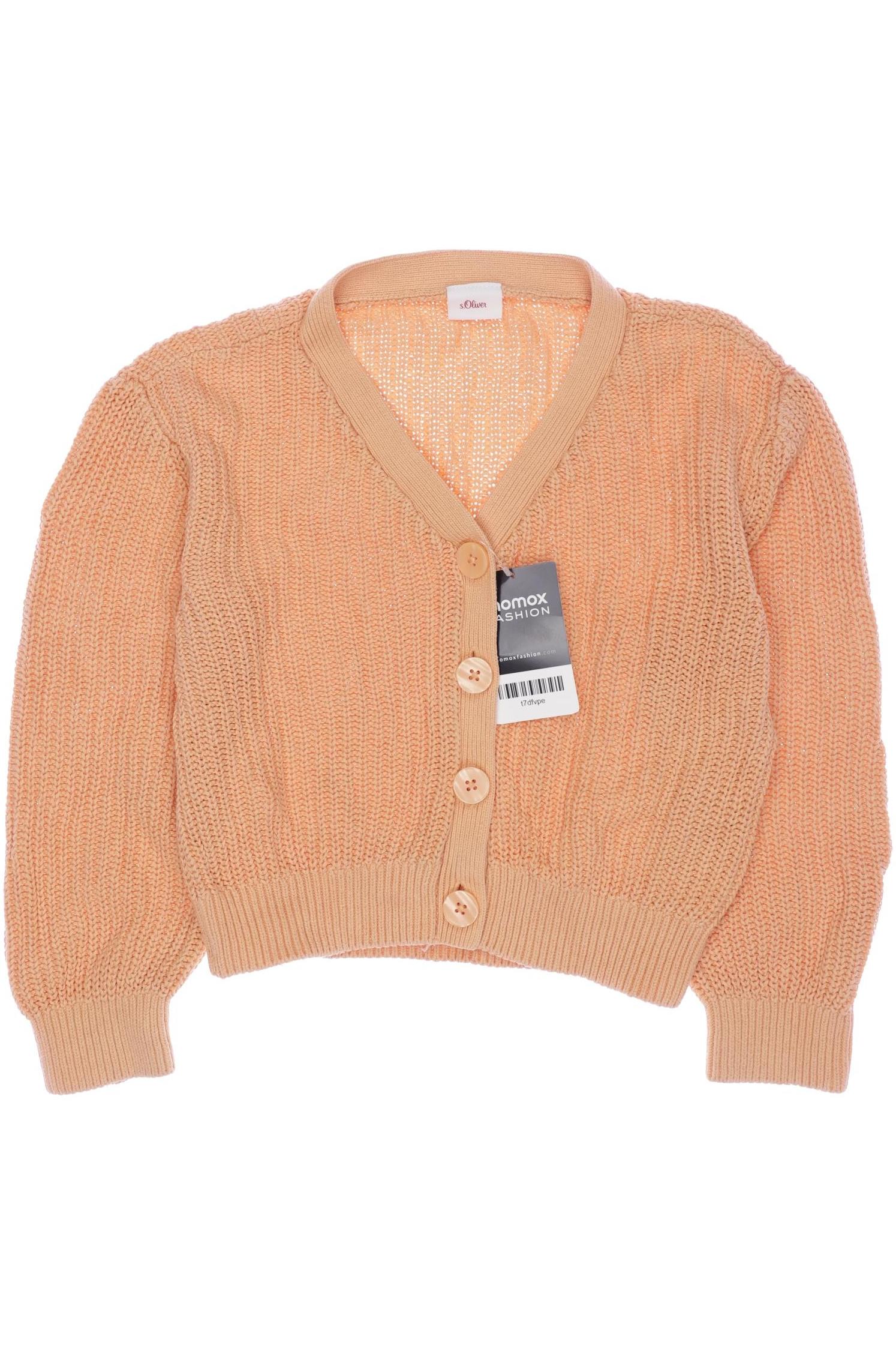 

s.Oliver Damen Strickjacke, orange, Gr. 128