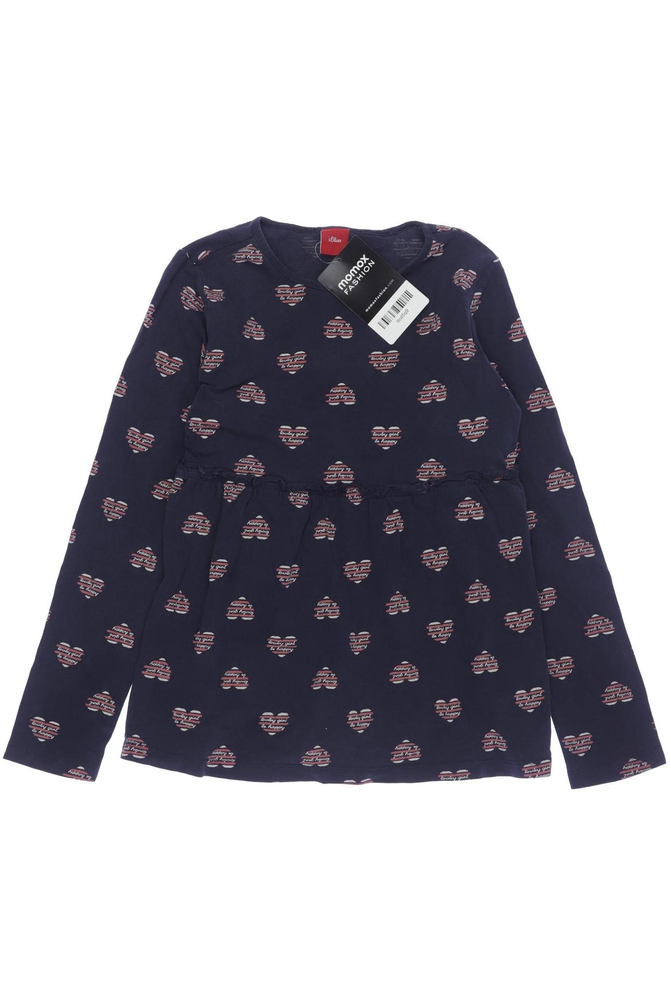 

s.Oliver Damen Langarmshirt, marineblau, Gr. 128