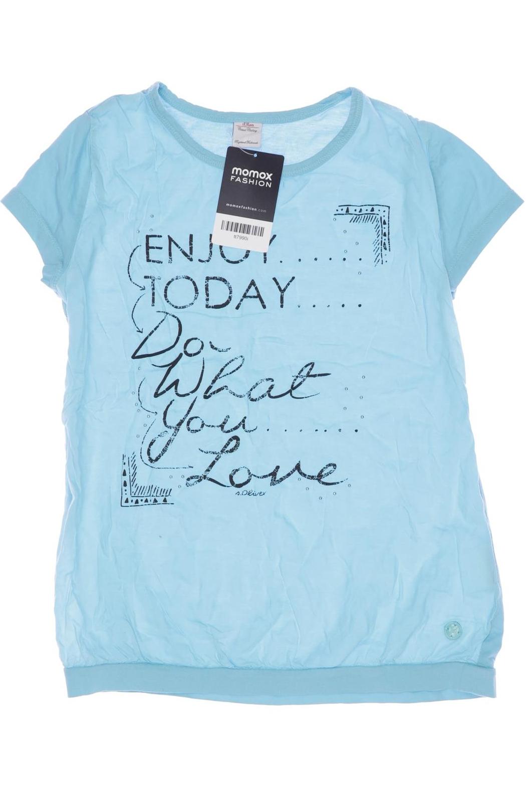 

s.Oliver Damen T-Shirt, hellblau, Gr. 140