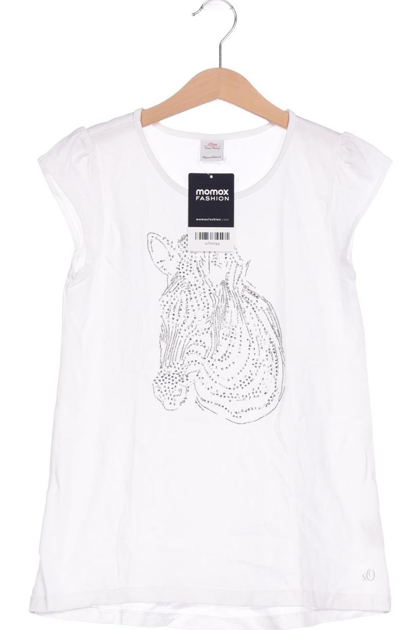 

s.Oliver Damen T-Shirt, weiß, Gr. 128