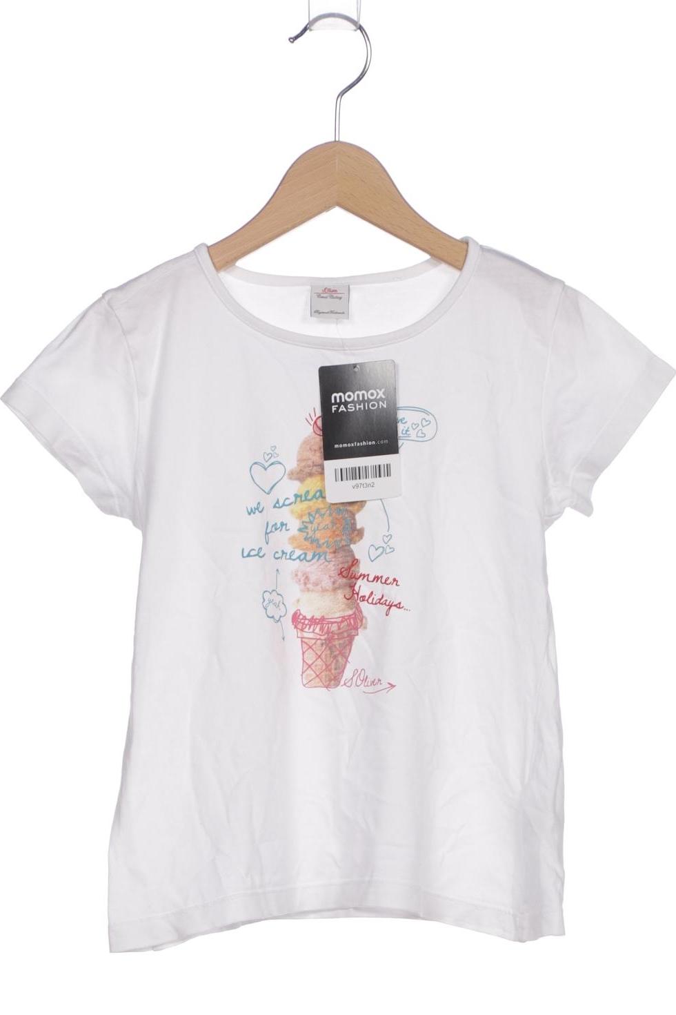 

s.Oliver Damen T-Shirt, weiß, Gr. 128