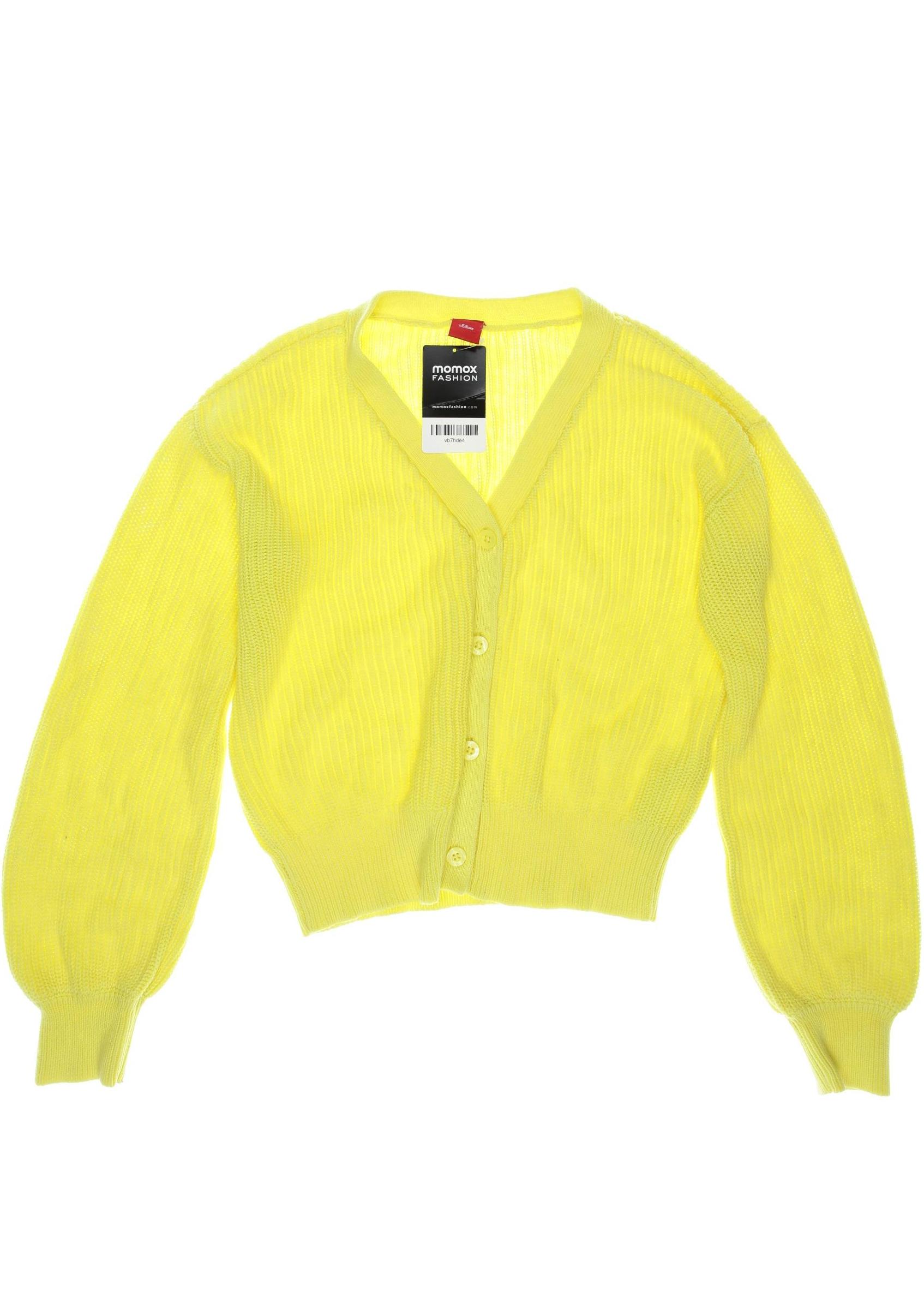 

s.Oliver Damen Strickjacke, gelb, Gr. 164