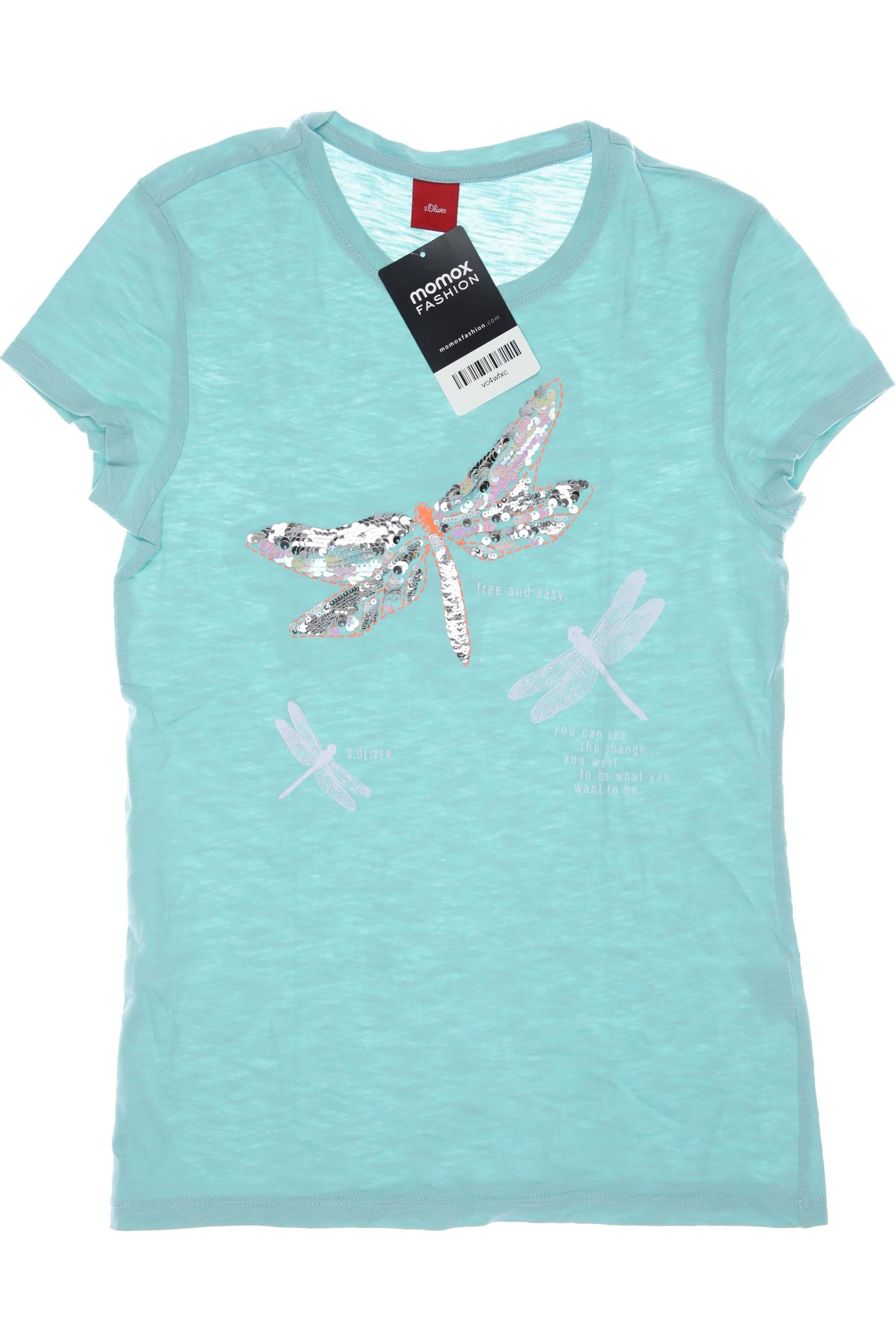 

s.Oliver Damen T-Shirt, türkis, Gr. 152