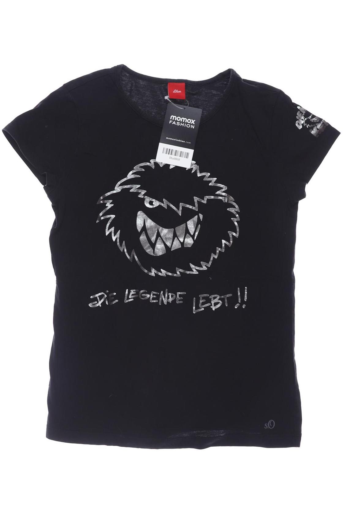 

s.Oliver Damen T-Shirt, schwarz, Gr. 152