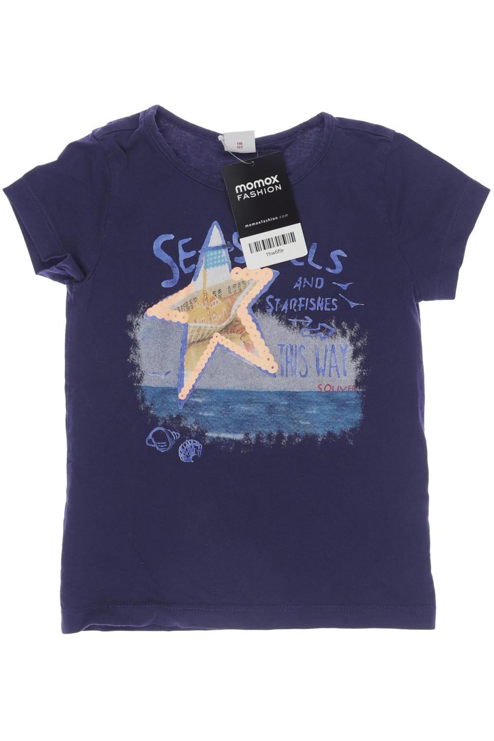 

s.Oliver Damen T-Shirt, marineblau, Gr. 116