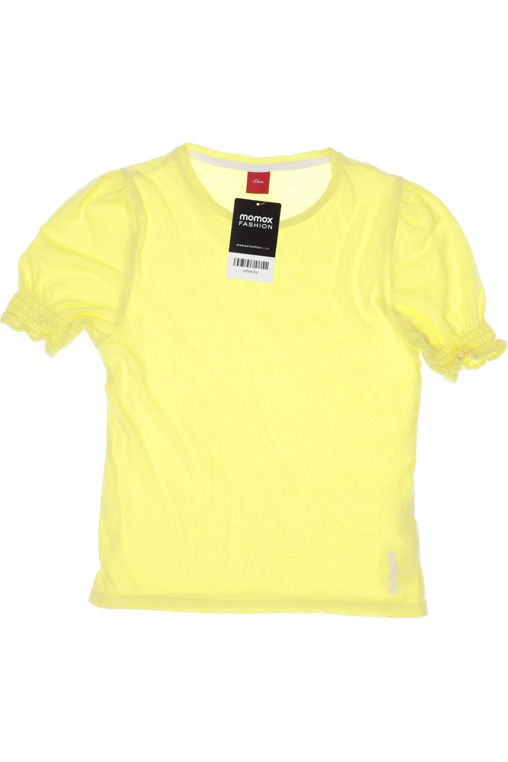 

s.Oliver Damen T-Shirt, gelb, Gr. 140