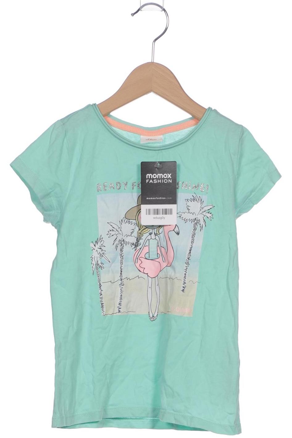 

s.Oliver Damen T-Shirt, türkis, Gr. 116