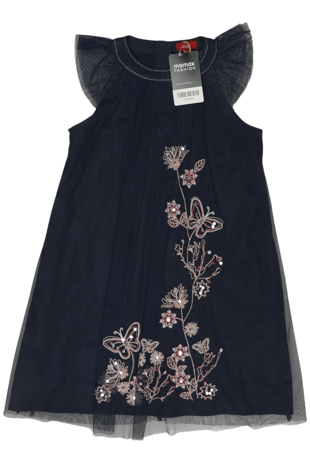 

s.Oliver Mädchen Kleid, marineblau, Gr. 122