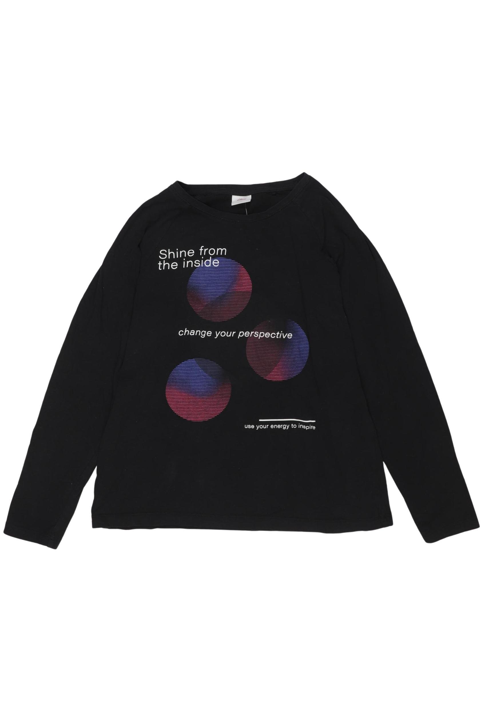 

s.Oliver Mädchen Langarmshirt, schwarz, Gr. 164