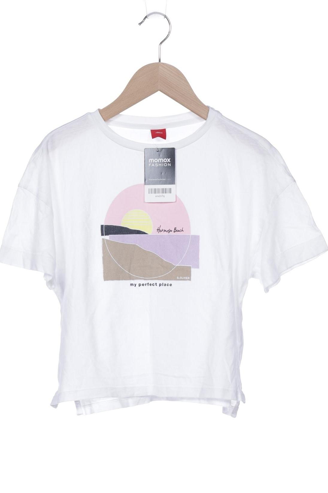 

s.Oliver Damen T-Shirt, weiß, Gr. 152