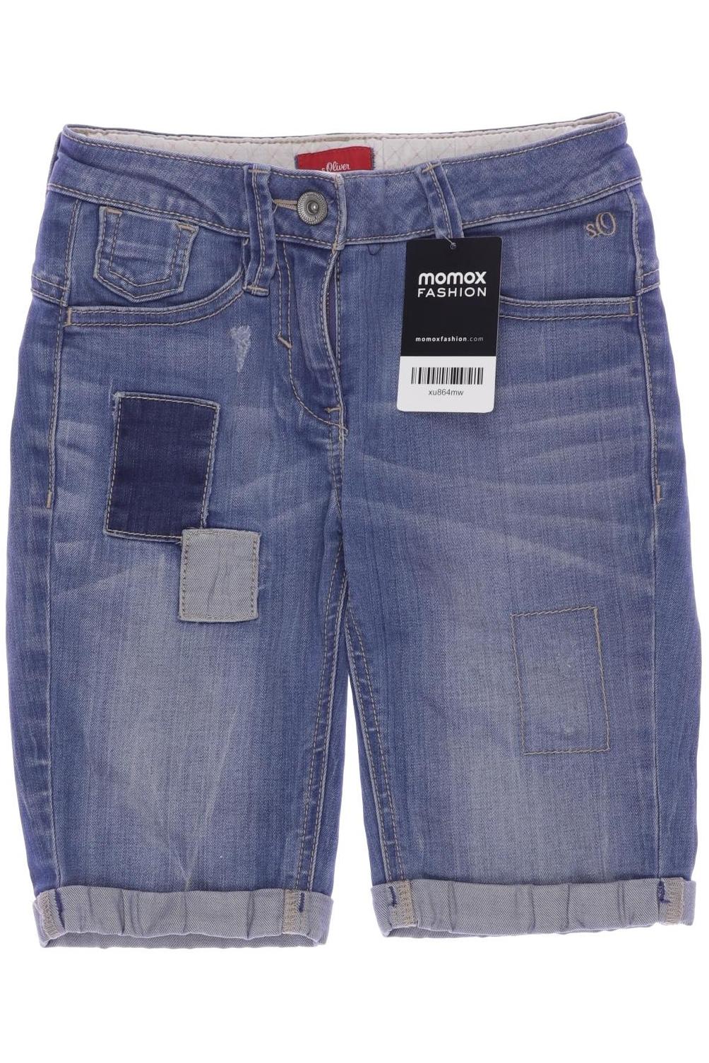 

s.Oliver Damen Shorts, blau, Gr. 140