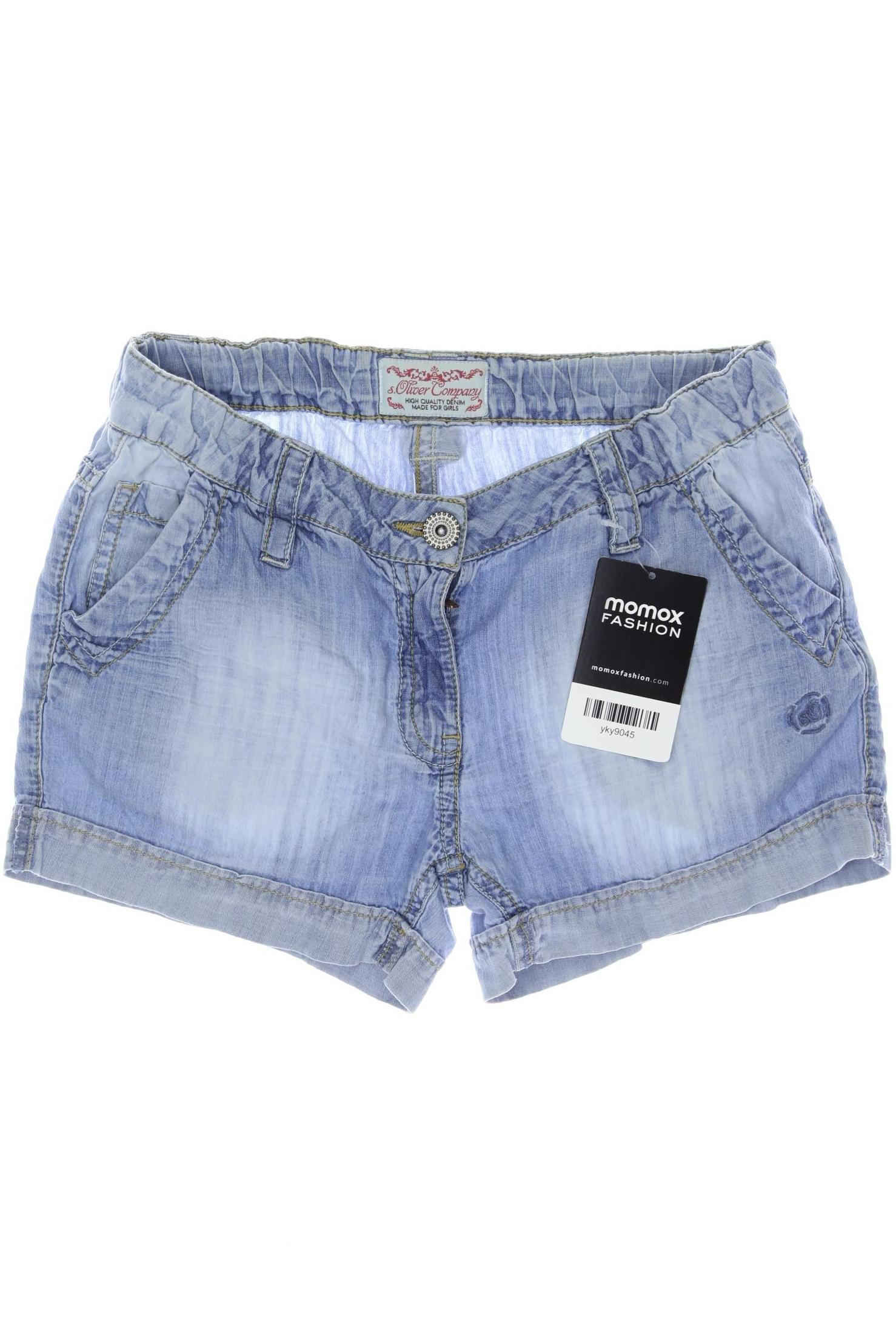 

s.Oliver Damen Shorts, blau, Gr. 140