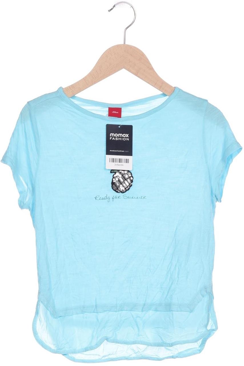 

s.Oliver Damen T-Shirt, blau, Gr. 140