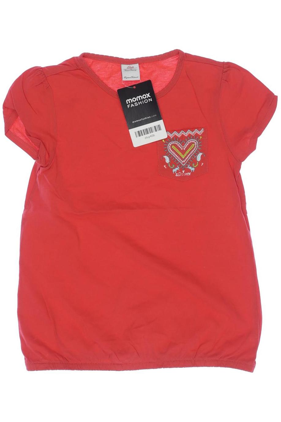 

s.Oliver Damen T-Shirt, rot, Gr. 116