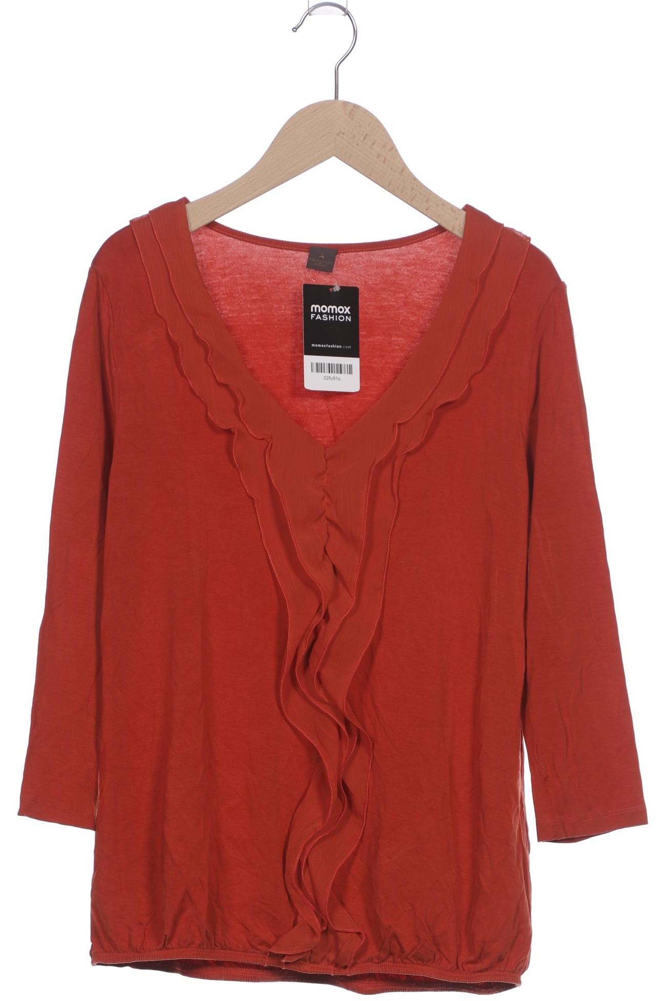 

s.Oliver Selection Damen Langarmshirt, orange, Gr. 38