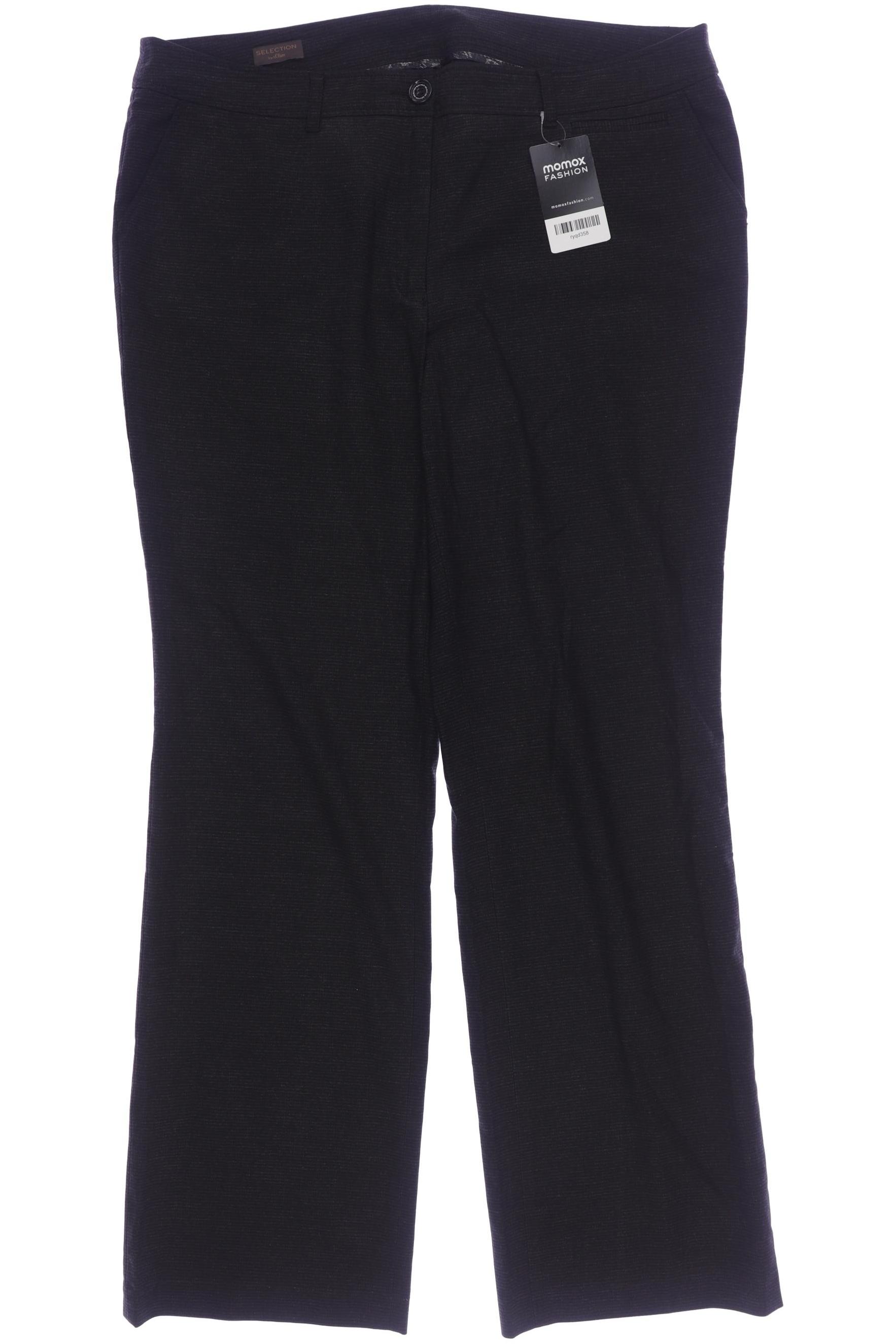 

s.Oliver Selection Damen Stoffhose, schwarz, Gr. 44