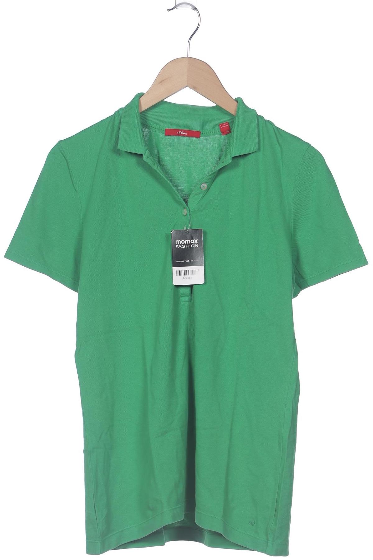 

s.Oliver Selection Damen Poloshirt, grün, Gr. 36