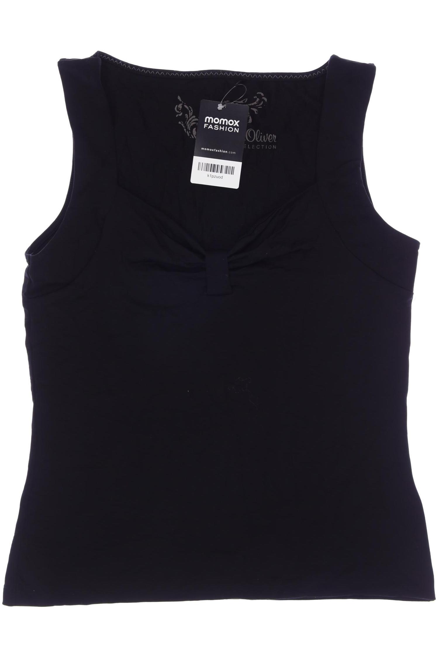 

s.Oliver Selection Damen Top, schwarz, Gr. 38