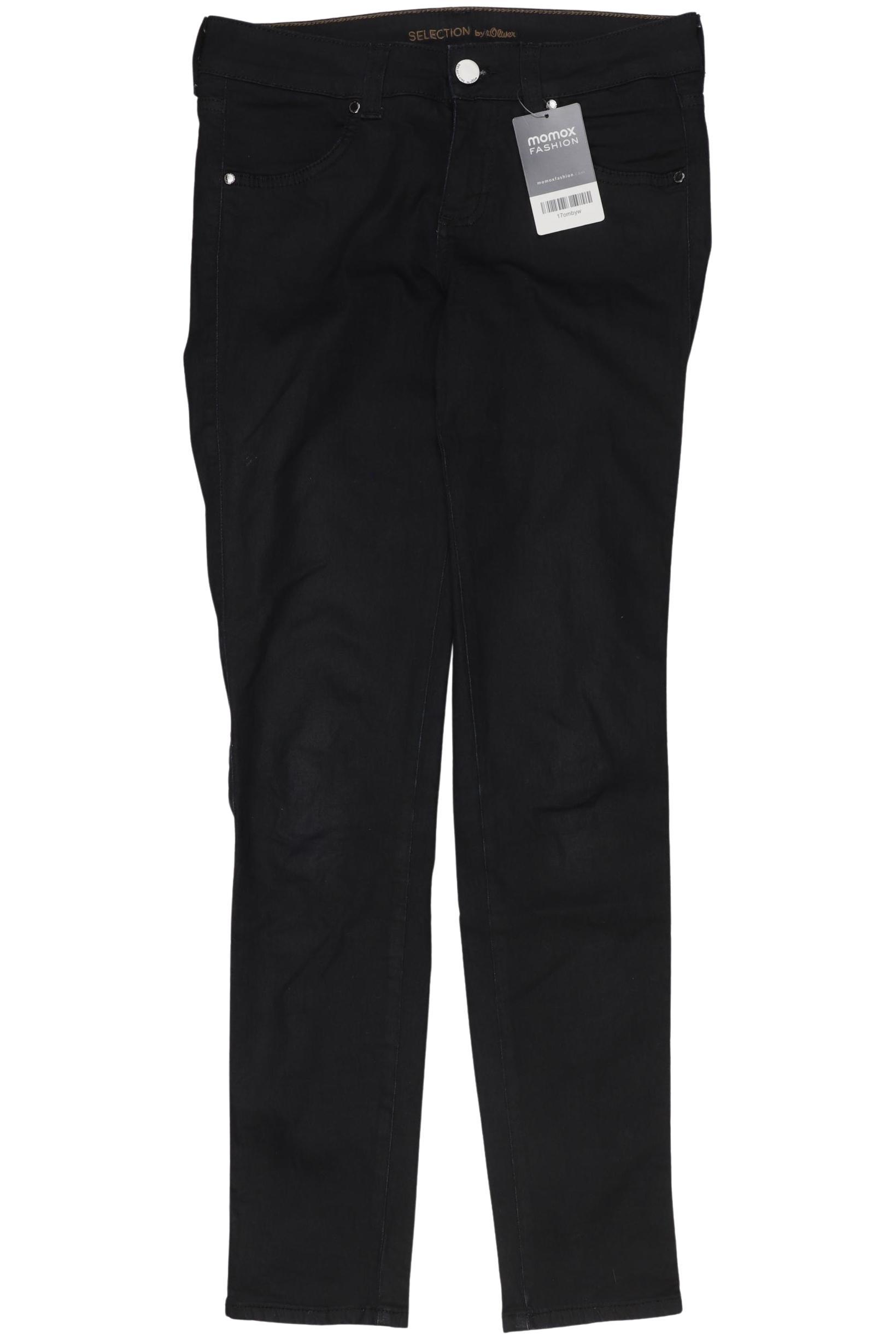 

s.Oliver Selection Damen Jeans, schwarz, Gr. 34