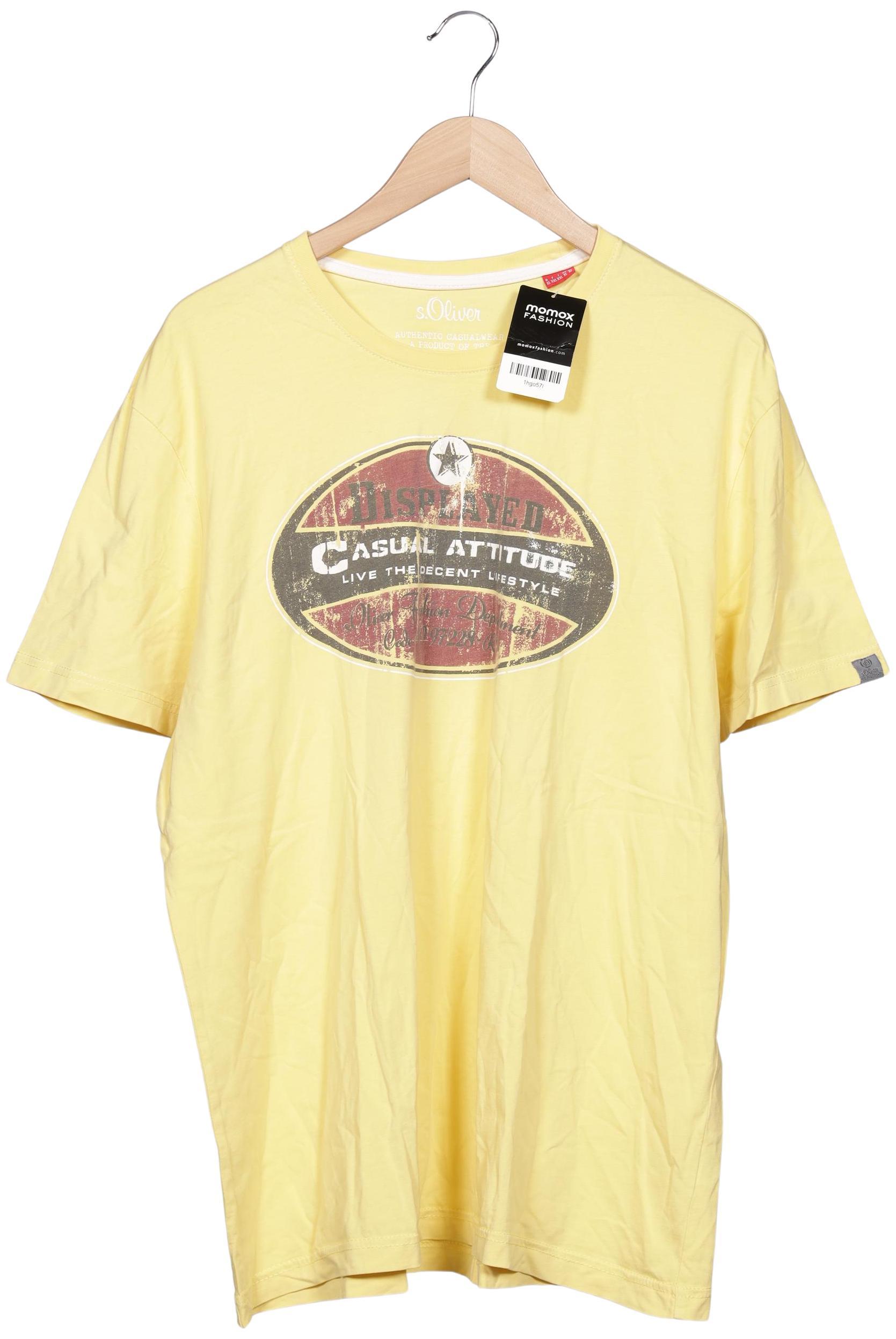 Thumbnail - s.Oliver Selection Herren T-Shirt, gelb, Gr. 54