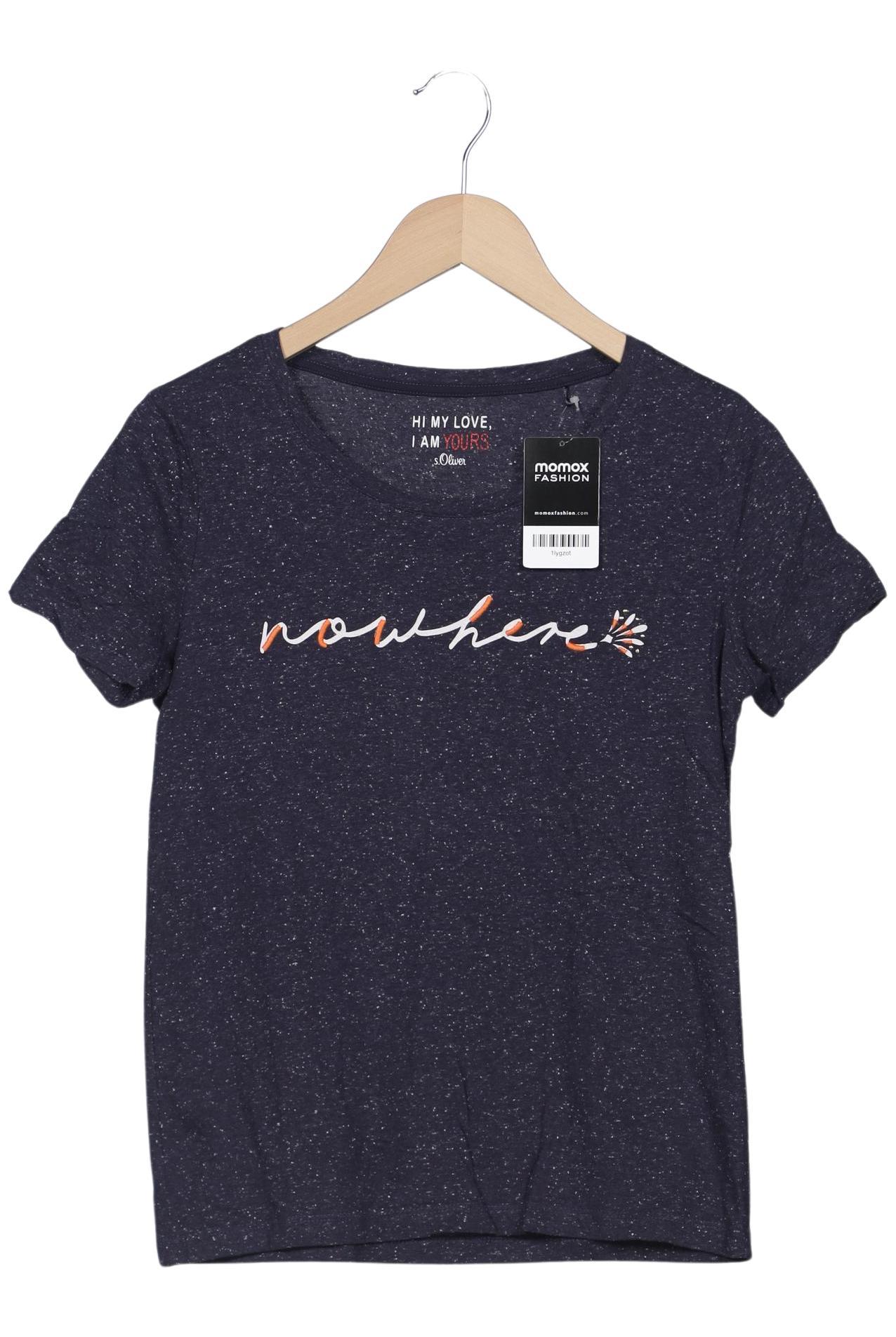 Thumbnail - s.Oliver Selection Damen T-Shirt, marineblau, Gr. 34