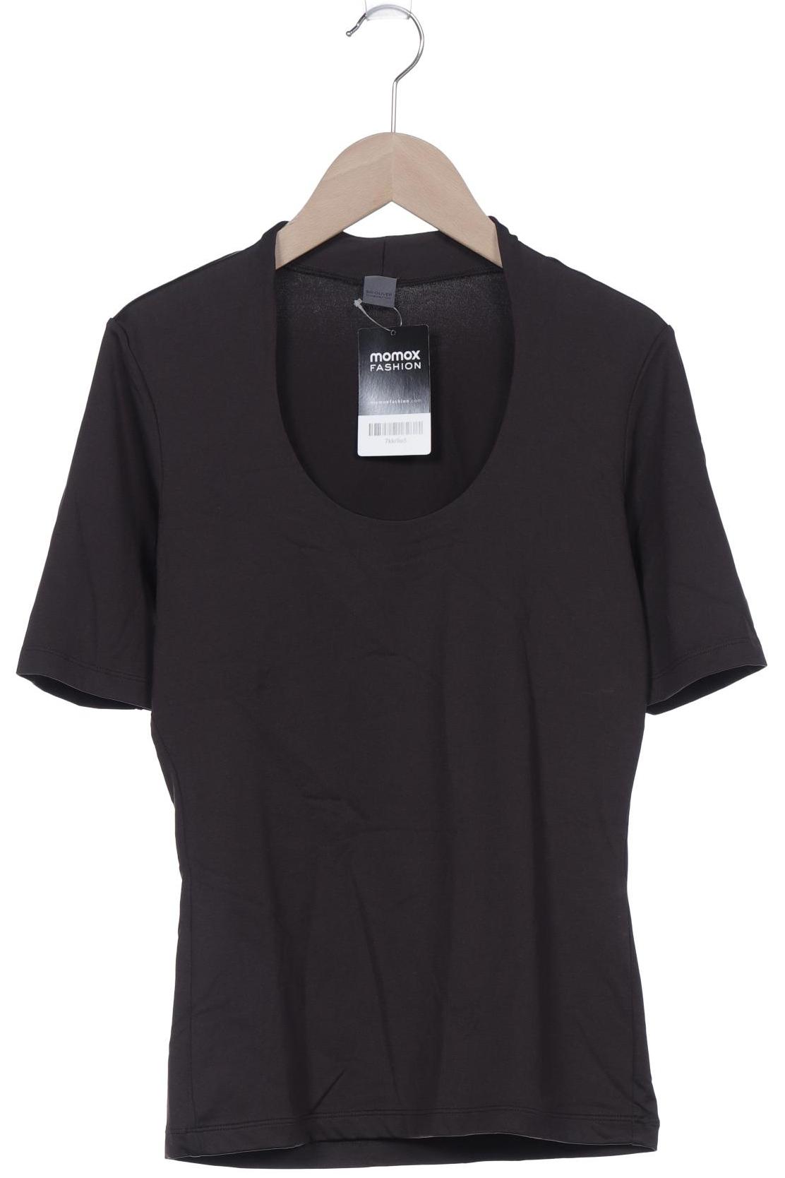

s.Oliver Selection Damen T-Shirt, braun, Gr. 34