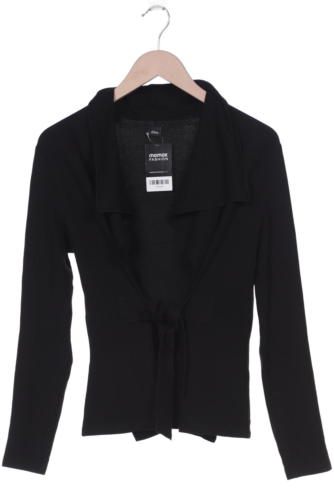 

s.Oliver Selection Damen Strickjacke, schwarz