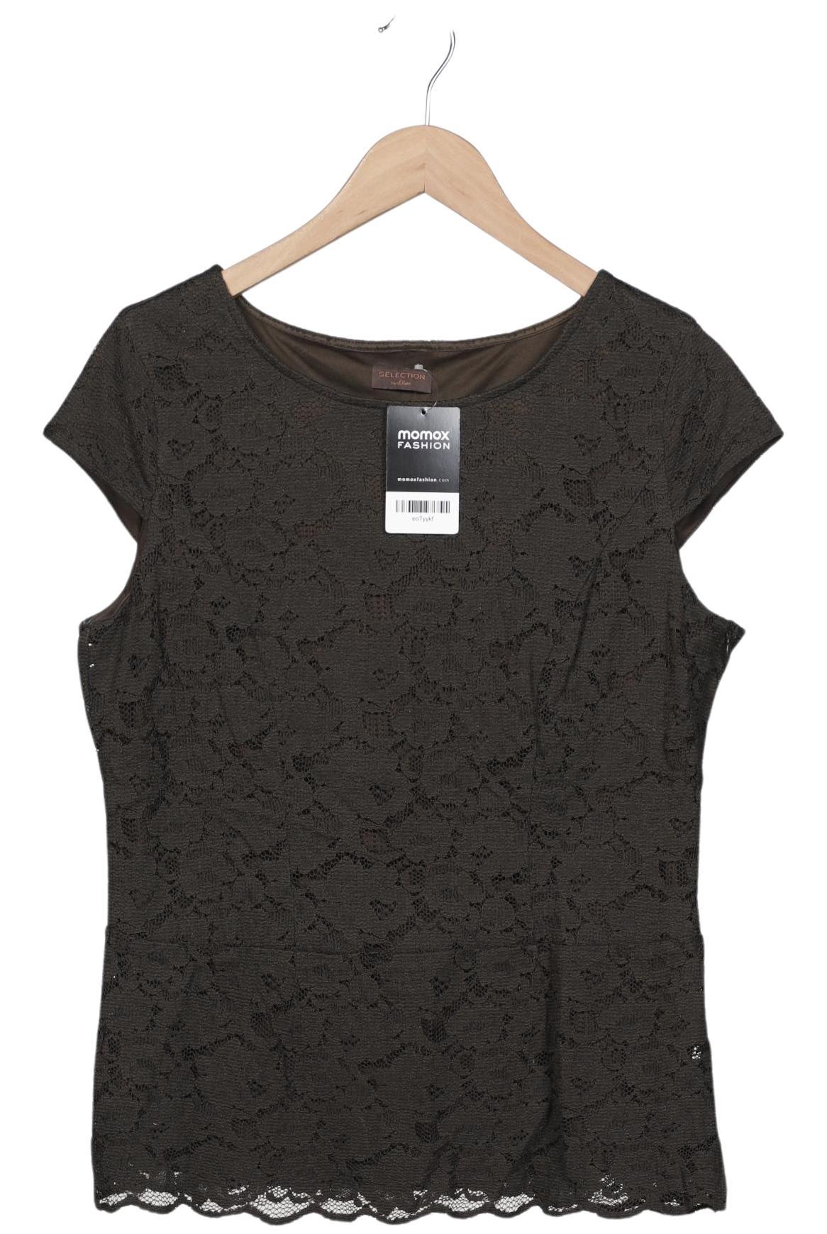 

s.Oliver Selection Damen Bluse, grün, Gr. 42