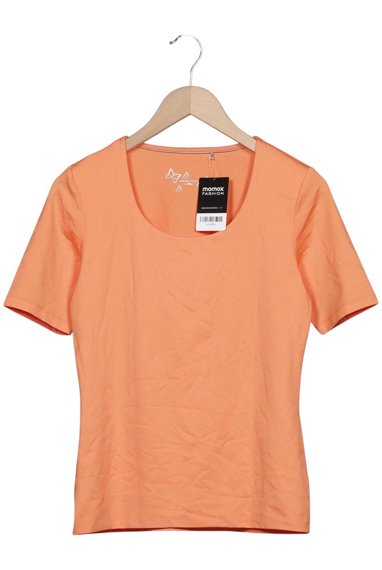 

s.Oliver Selection Damen T-Shirt, orange, Gr. 38