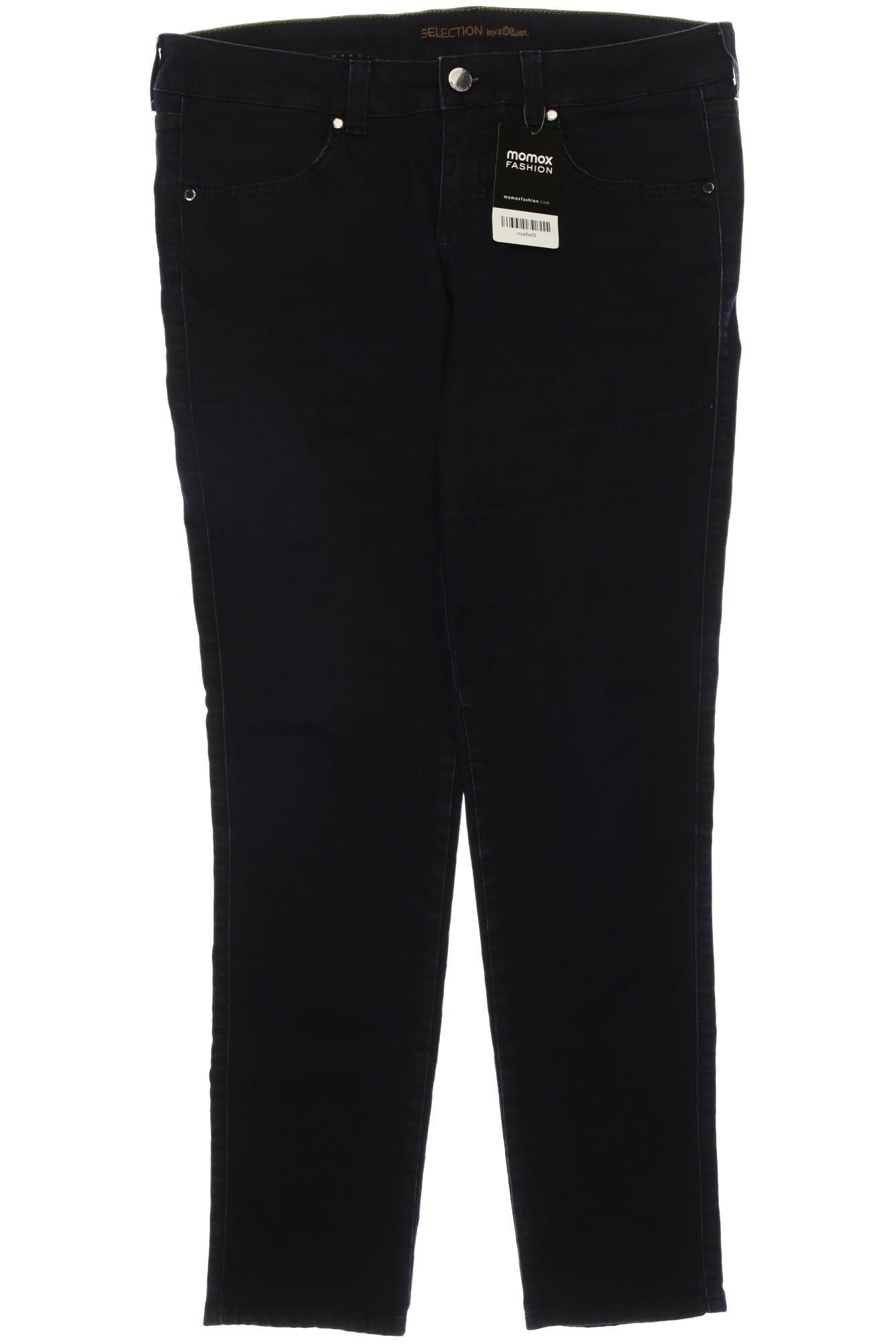 

s.Oliver Selection Damen Jeans, marineblau