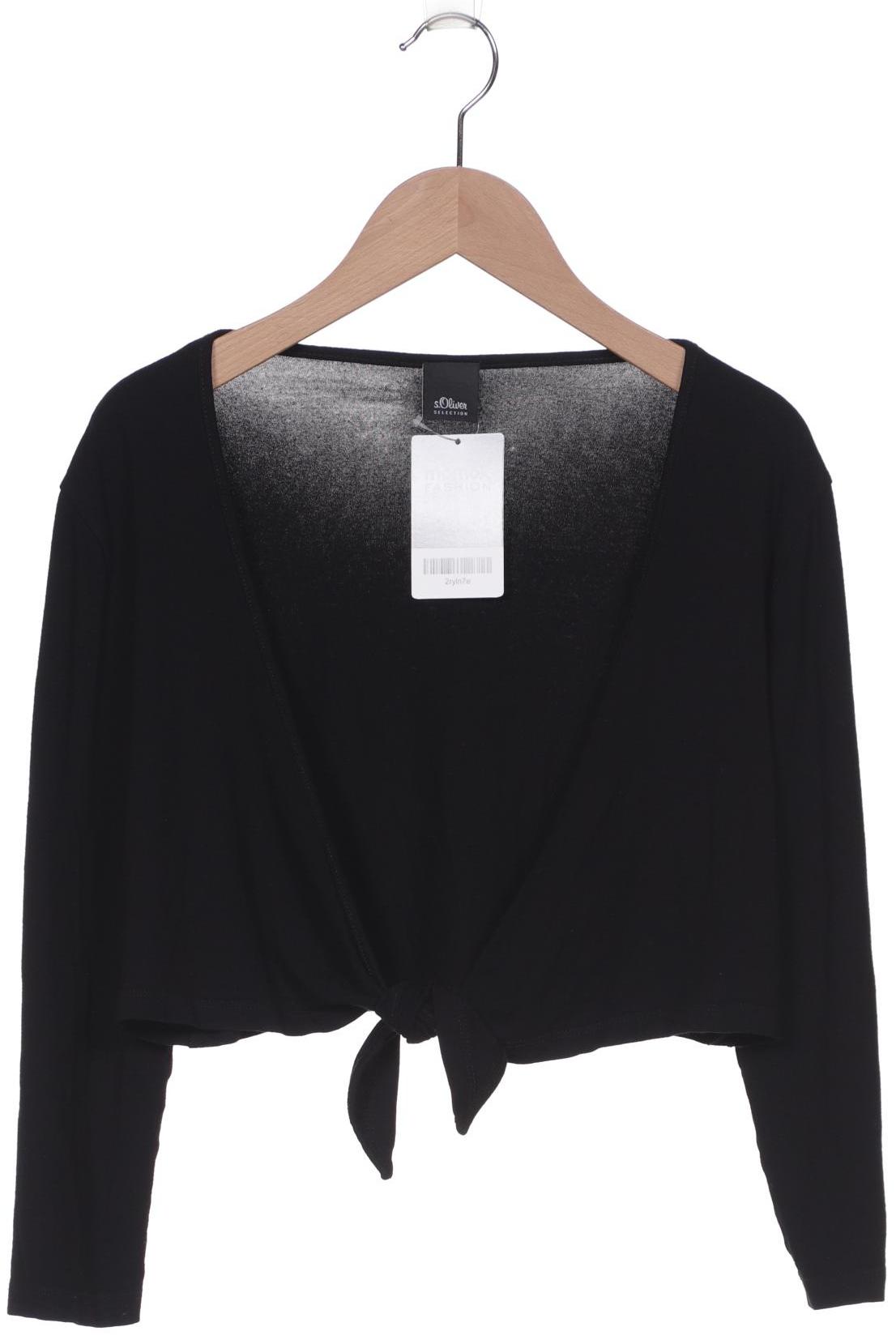 

s.Oliver Selection Damen Strickjacke, schwarz