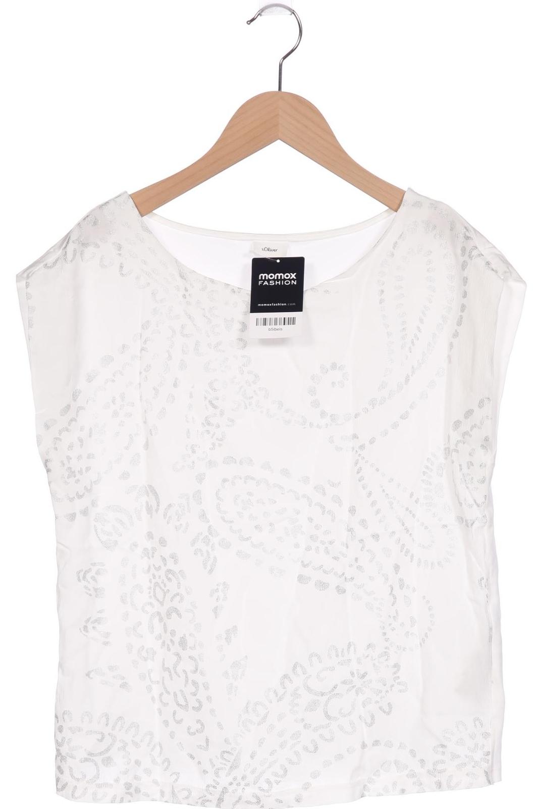 

s.Oliver Selection Damen T-Shirt, weiß, Gr. 34