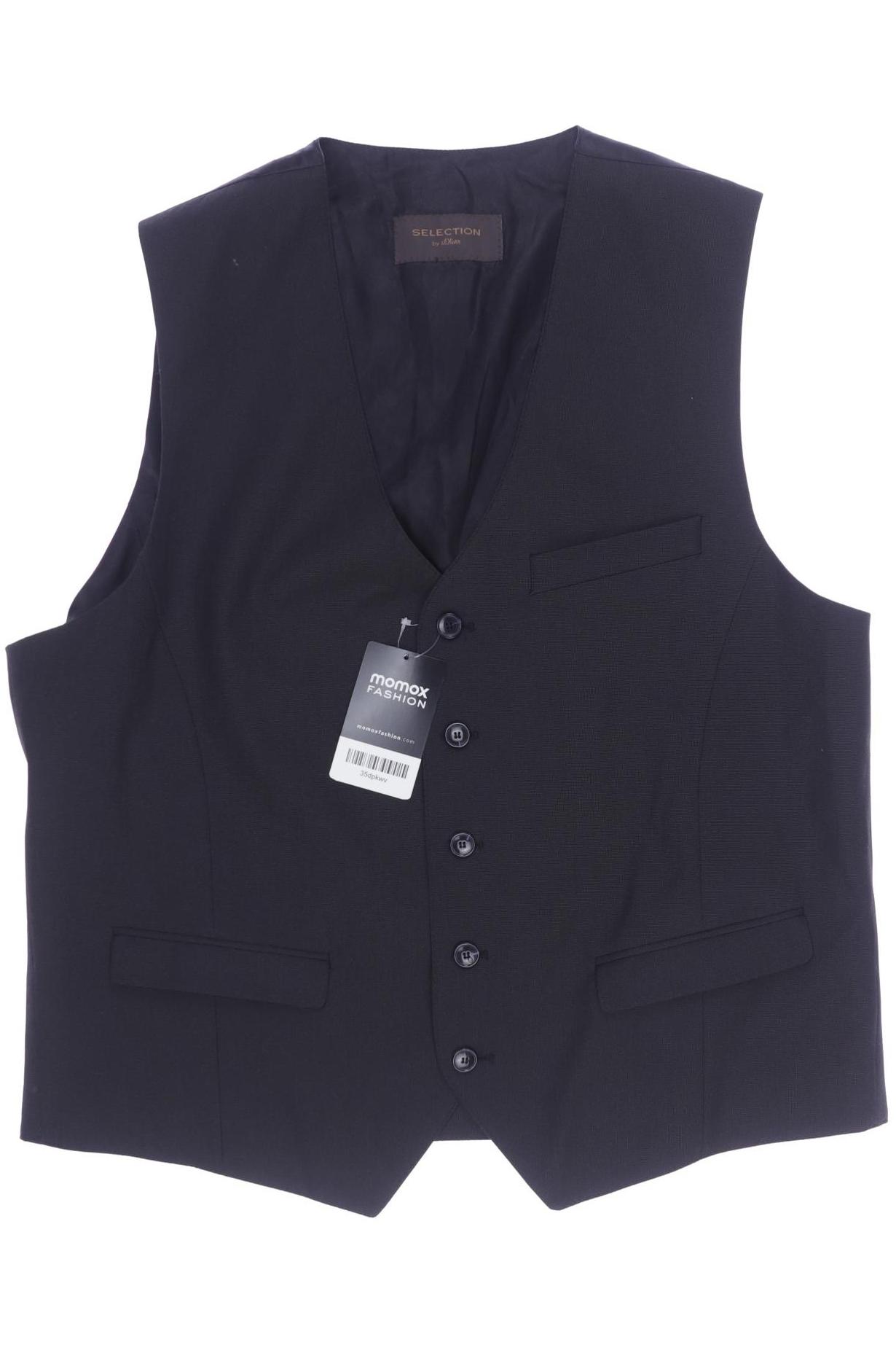 

s.Oliver Selection Herren Weste, schwarz