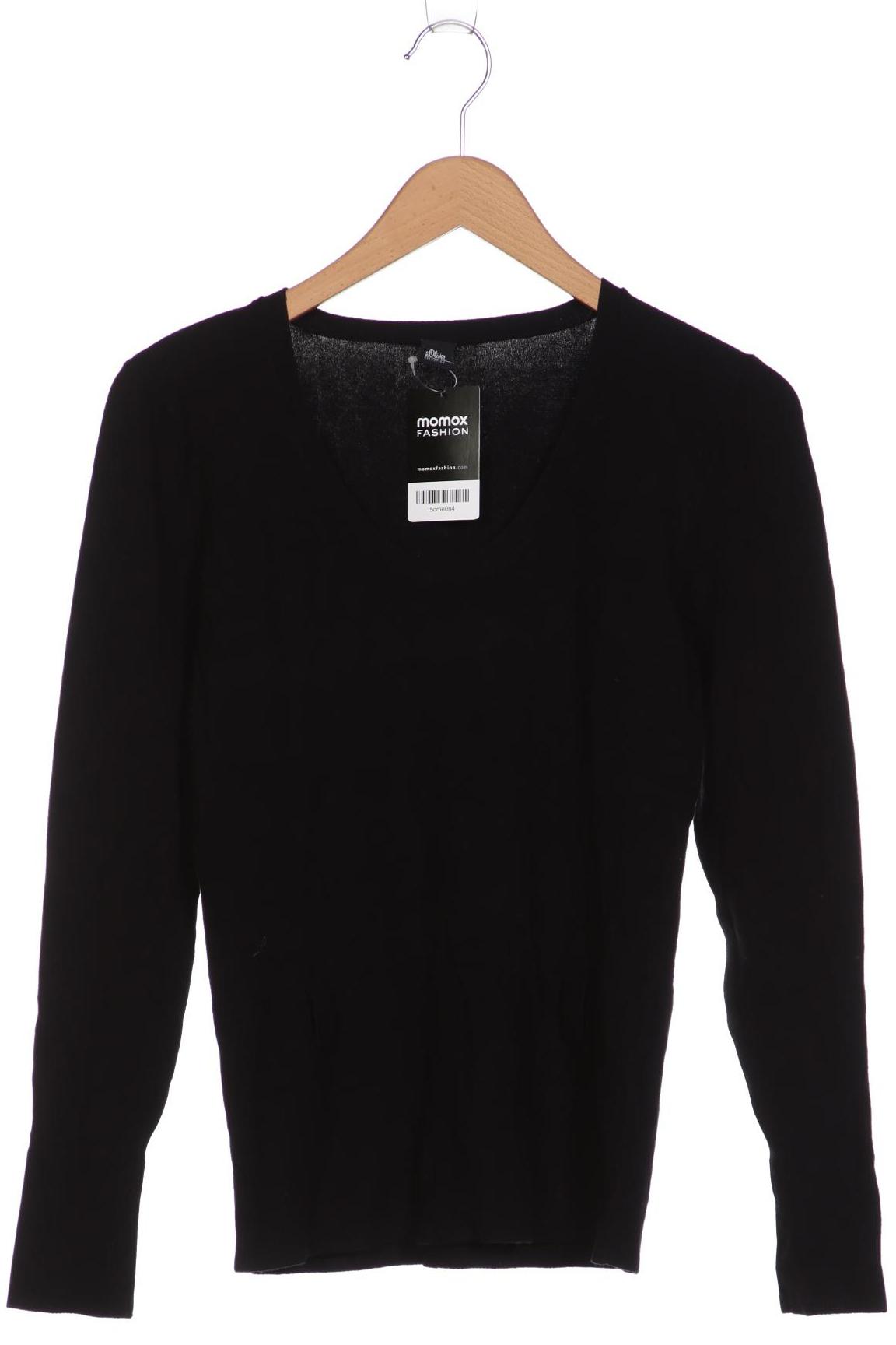 

s.Oliver Selection Damen Pullover, schwarz, Gr. 38
