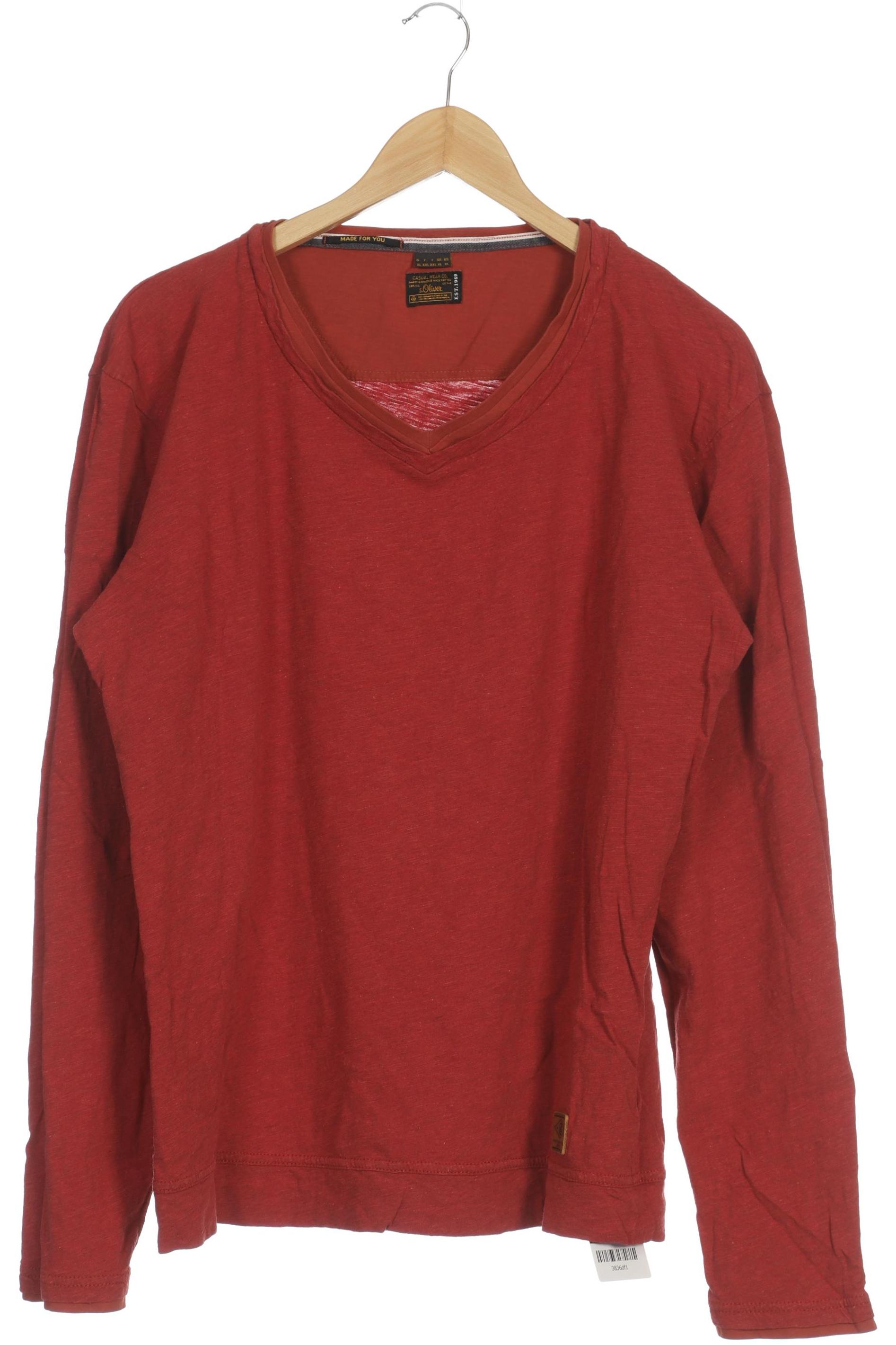 Thumbnail - s.Oliver Selection Herren Langarmshirt, pink, Gr.