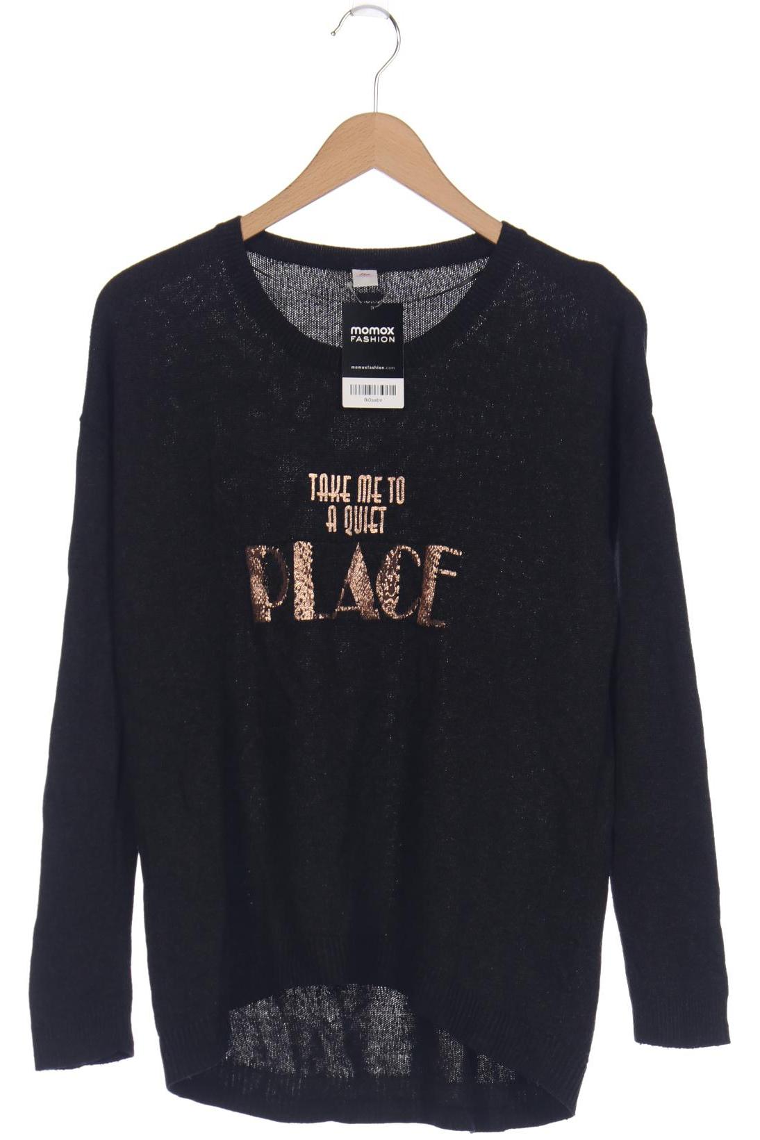 

s.Oliver Selection Damen Pullover, schwarz, Gr. 38