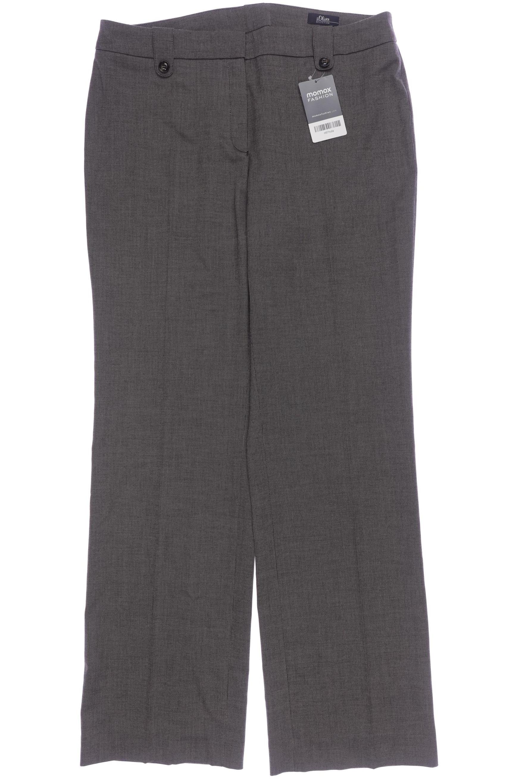 

s.Oliver Selection Damen Stoffhose, grau, Gr. 40