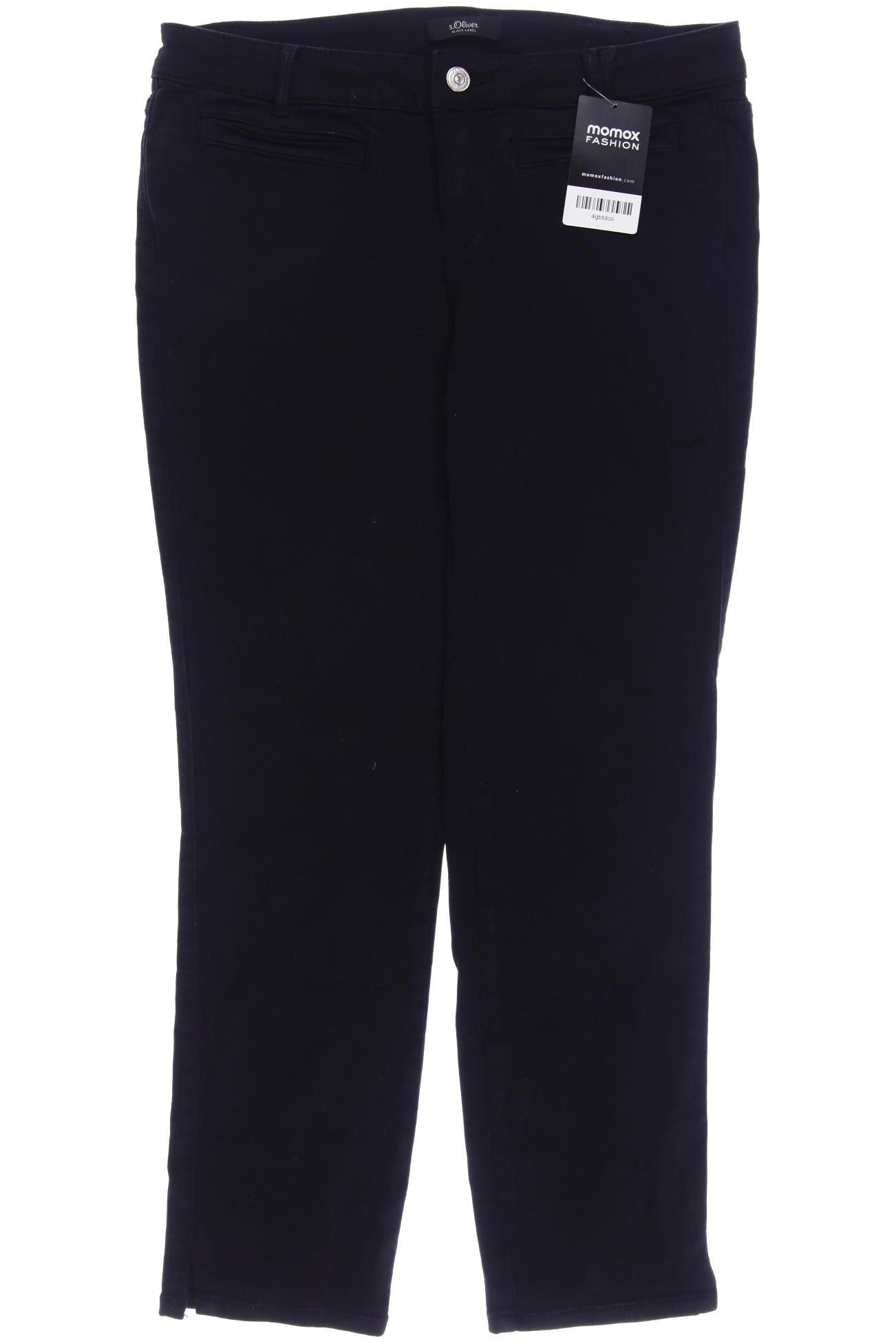 

s.Oliver Selection Damen Jeans, schwarz, Gr. 38