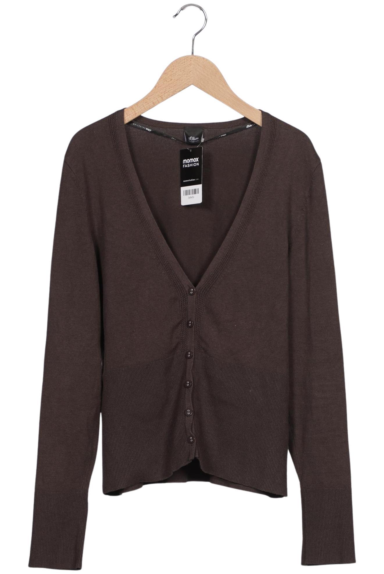 

s.Oliver Selection Damen Strickjacke, braun, Gr. 40