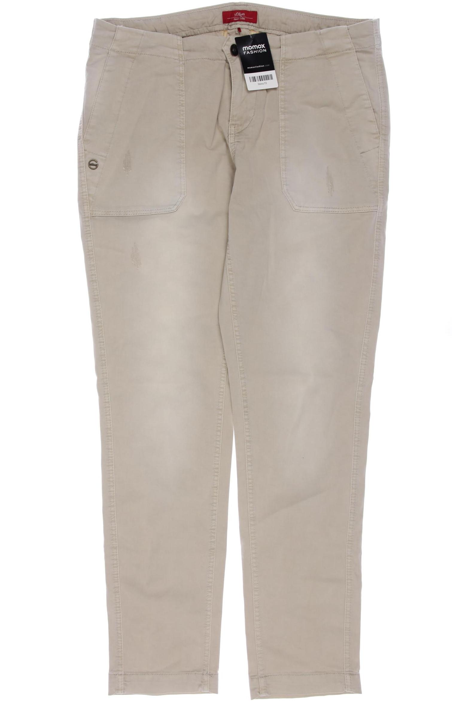 

s.Oliver Selection Damen Stoffhose, beige, Gr. 40