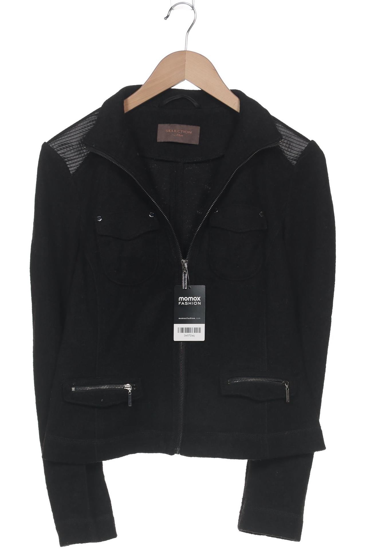 

s.Oliver Selection Damen Jacke, schwarz, Gr. 38