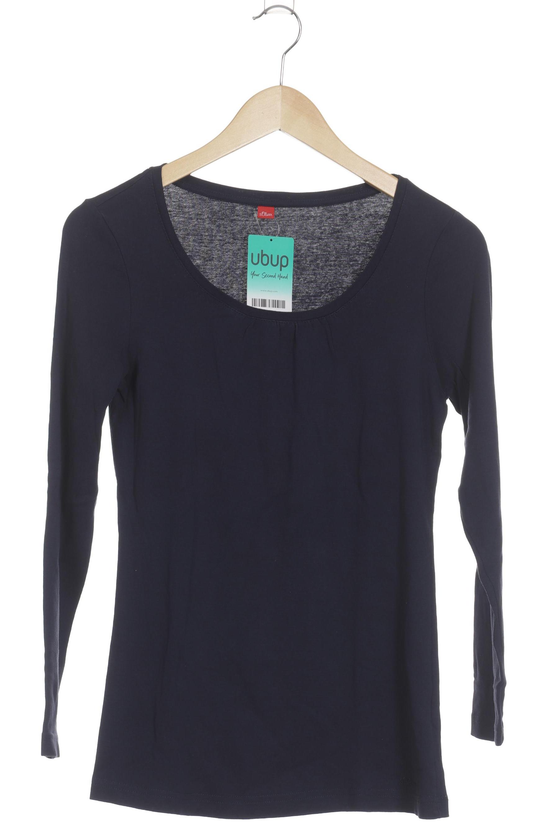 

s.Oliver Selection Damen Langarmshirt, marineblau, Gr. 38