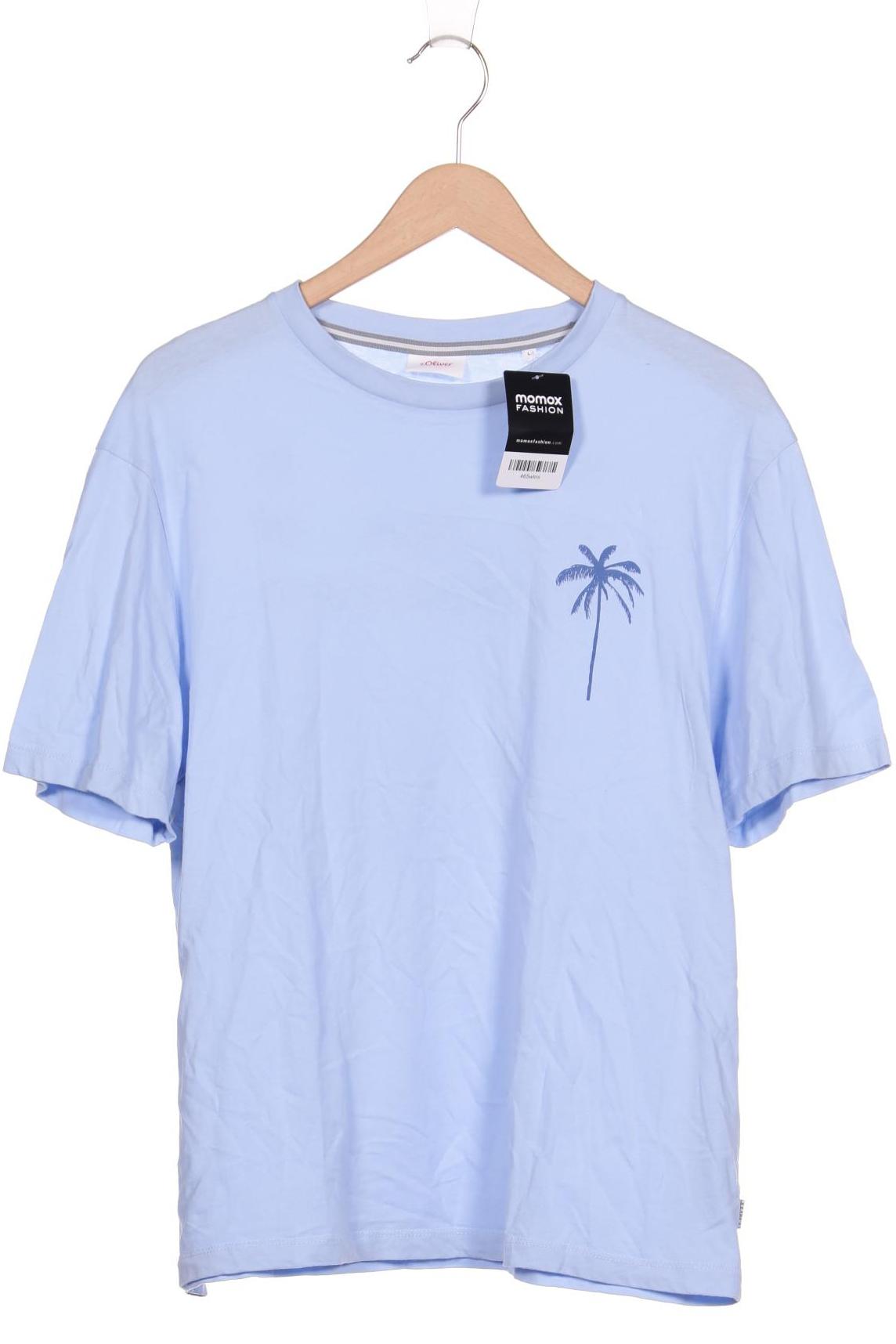 

s.Oliver Selection Herren T-Shirt, hellblau