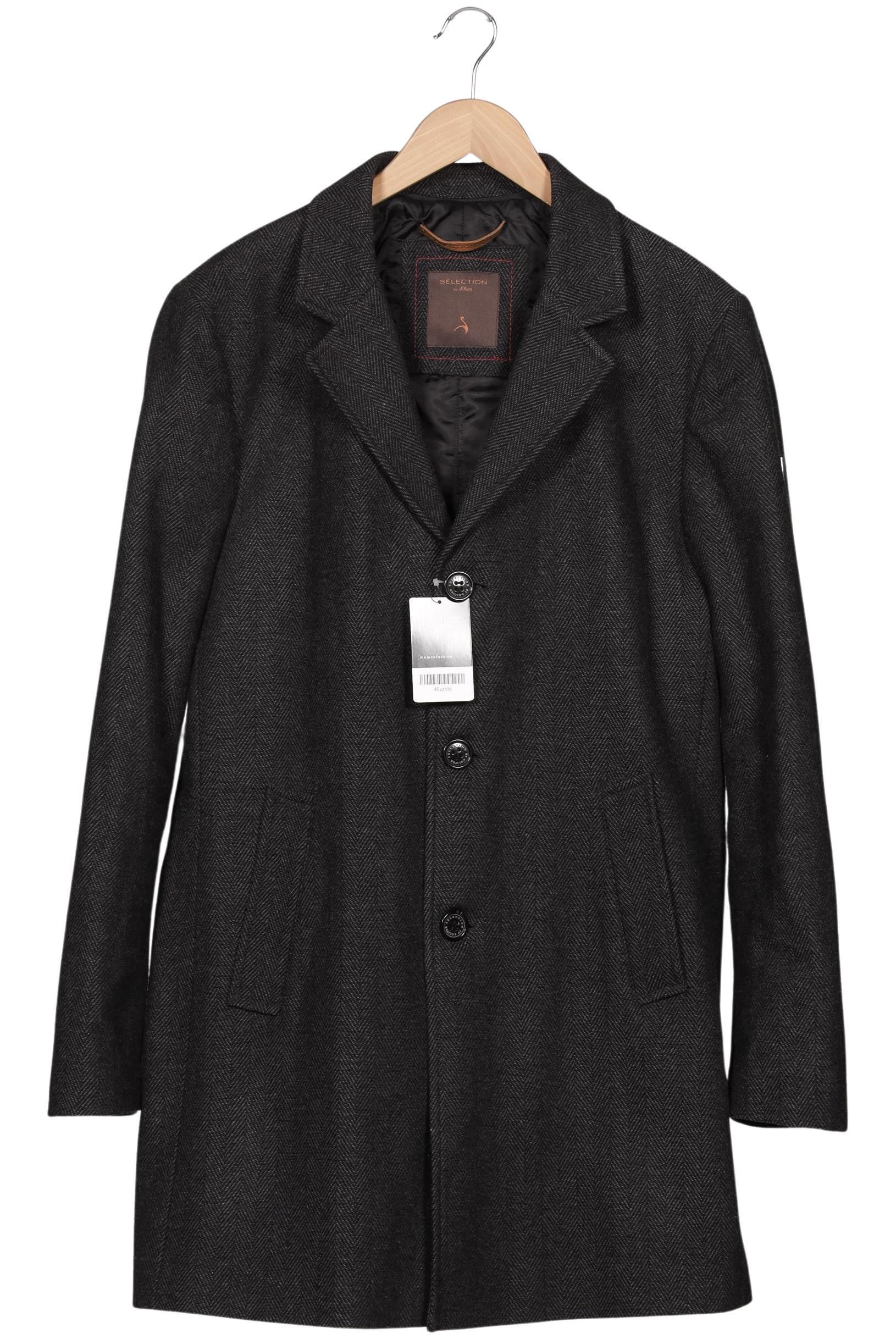 

s.Oliver Selection Herren Mantel, schwarz, Gr. 52